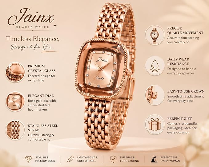 Women's Rose Gold Analog Watch